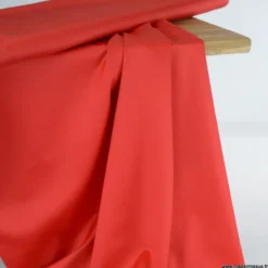 Tissu Satin de coton - Rouge