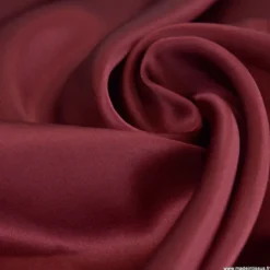 Tissu Satin de Soie - Bordeaux