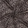 Tissu Satin de Viscose Léopard - Noir et beige
