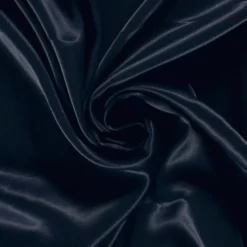 Tissu Satin de viscose lourd uni - Bleu marine