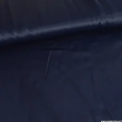 Tissu Satin de viscose lourd uni - Bleu marine