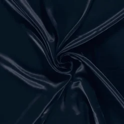 Tissu Satin de viscose lourd uni - Bleu marine