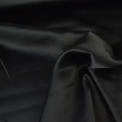 Tissu Satin de viscose lourd uni - Noir
