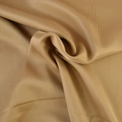 Tissu Satin de viscose lourd uni - Camel