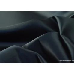 Tissu Satin duchesse polyester noir