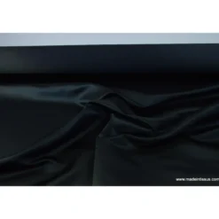 Tissu Satin duchesse polyester noir