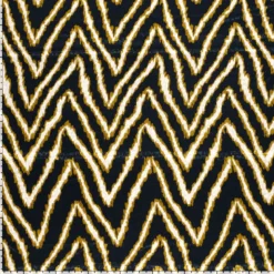 Tissu Satin léopard géométrique bleu, ocre et beige - oeko tex