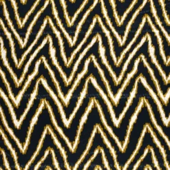 Tissu Satin léopard géométrique bleu, ocre et beige - oeko tex