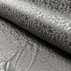 Tissu Satin Léopard ton sur ton vert gris - oeko tex