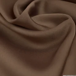 Tissu Satin microfibre fluide Taupe