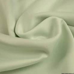 Tissu Satin microfibre fluide menthe claire