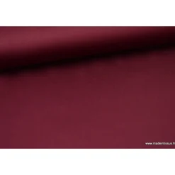 Tissu Satin microfibre fluide bordeaux