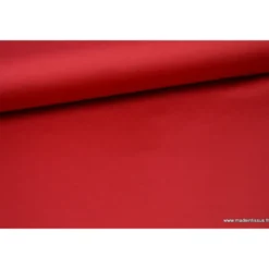 Tissu Satin microfibre fluide rouge hermès