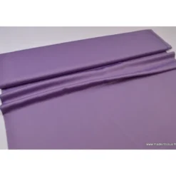 Tissu satin microfibre fluide uni parme
