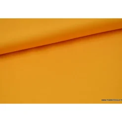 Tissu satin microfibre fluide uni moutarde