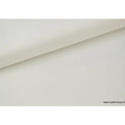 Tissu satin microfibre fluide uni naturel