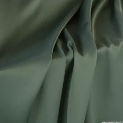 Tissu Satin microfibre fluide vert forêt