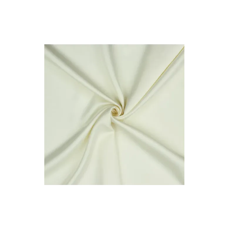 Tissu satin microfibre fluide uni Ecru