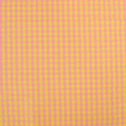 Tissu seersucker Eli Vichy petits carreaux - Jaune et bonbon