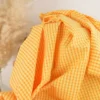 Tissu seersucker Eli Vichy petits carreaux - Lemon et Mangue