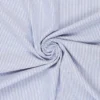 Tissu seersucker à rayures bleu marine et blanc - oeko tex