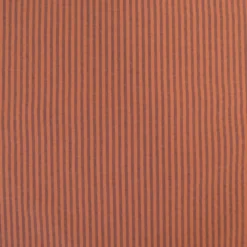 Tissu seersucker à rayures fines - Caramel et Aubergine
