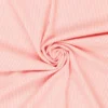 Tissu seersucker à rayures Rose clair et blanc