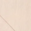 Tissu seersucker à rayures sable et blanc - oeko tex