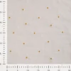 Tissu Seersucker Sable Rayures Fines Brodé Marguerites – Coton Léger Été