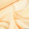 Tissu seersucker Vichy petits carreaux jaune et blanc - OEKO TEX