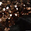 Tissu Sequin Bronze sur velours noir