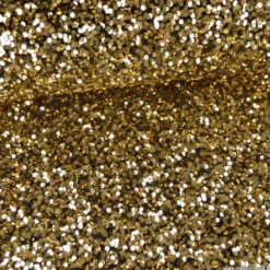 Tissu Sequin doré sur velours noir