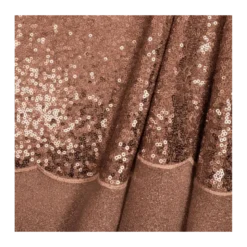Tissu Sequin fin coloris champagne