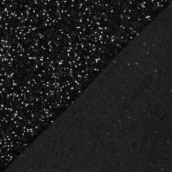 Tissu Sequin fin Noir sur base mesh