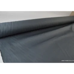 Tissu sergé coton lourd ANTHRACITE 300gr/m²