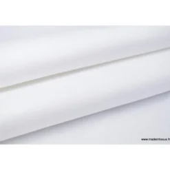 Tissu sergé coton lourd BLANC 300gr/m²
