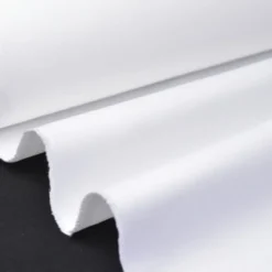 Tissu sergé coton lourd BLANC 300gr/m²
