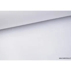 Tissu sergé coton lourd BLANC 300gr/m²