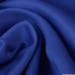 Tissu sergé coton lourd bleu roi 300gr/m²