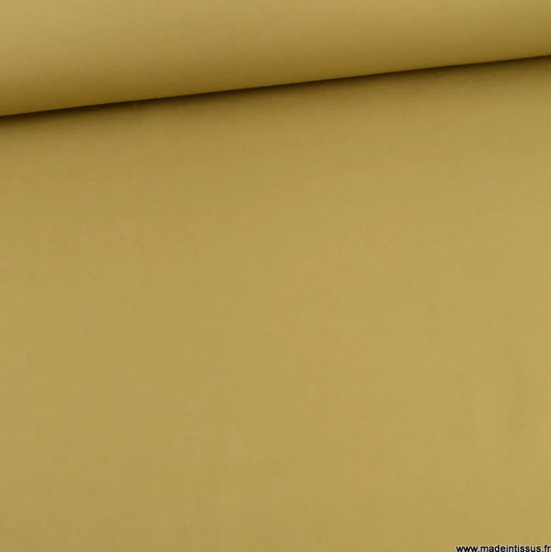 Tissu sergé coton lourd camel 300gr/m²