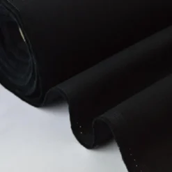 Tissu sergé coton lourd NOIR 300gr/m²