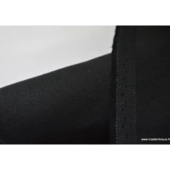 Tissu sergé coton lourd NOIR 300gr/m²