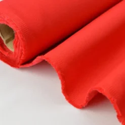 Tissu sergé coton lourd rouge300gr/m²