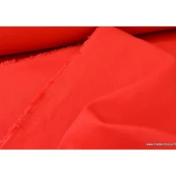 Tissu sergé coton lourd rouge300gr/m²