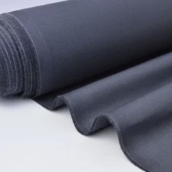 Tissu sergé coton mi-lourd anthracite 260gr/m².