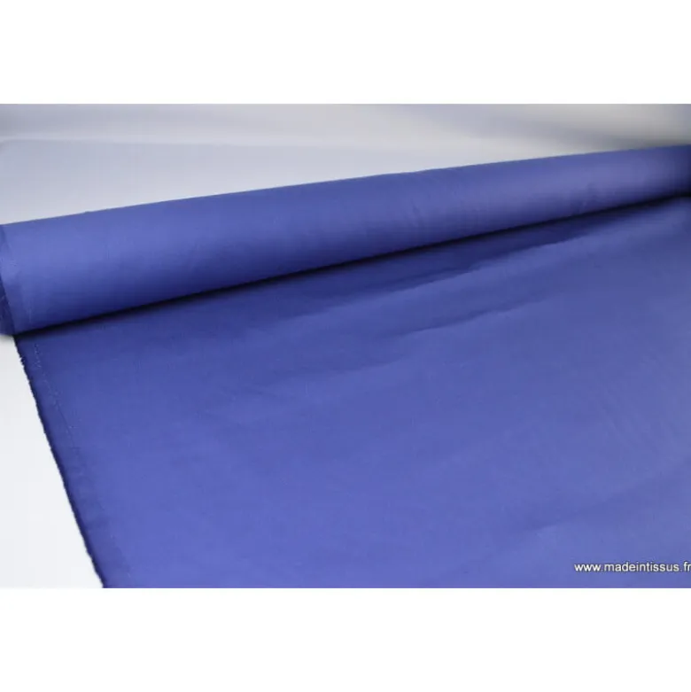 Tissu sergé coton mi-lourd bleu denim 260gr/m²