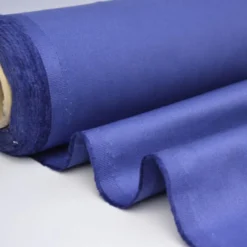 Tissu sergé coton mi-lourd bleu denim 260gr/m²