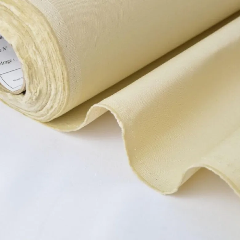 Tissu sergé coton mi-lourd écru 260gr/m²