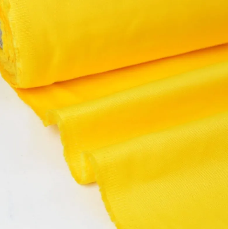 Tissu sergé coton mi-lourd jaune 260gr/m²