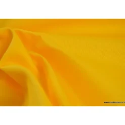 Tissu sergé coton mi-lourd jaune 260gr/m²